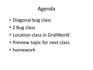 Agenda