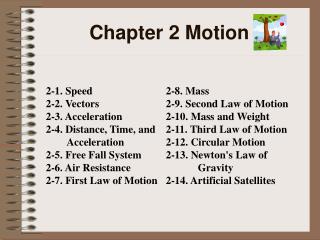 Chapter 2 Motion