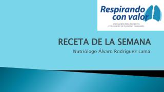 RECETA DE LA SEMANA
