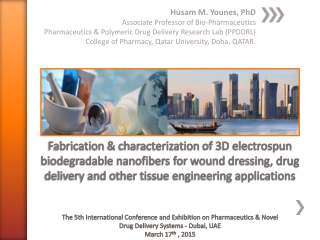 Husam M. Younes, PhD Associate Professor of Bio-Pharmaceutics