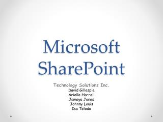 Microsoft SharePoint