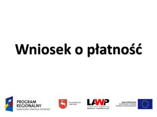 Wniosek o płatność