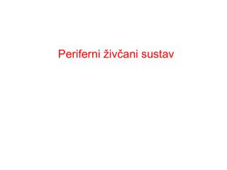 Periferni živčani sustav