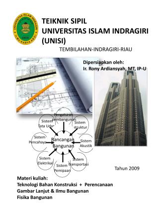 TEIKNIK SIPIL UNIVERSITAS ISLAM INDRAGIRI (UNISI) TEMBILAHAN-INDRAGIRI-RIAU