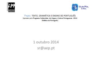 1 outubro 2014 sr@aep.pt