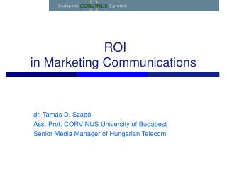 ROI in Marketing Communications