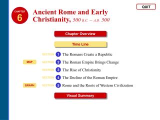 Ancient Rome and Early Christianity , 500 B.C. – A.D. 500
