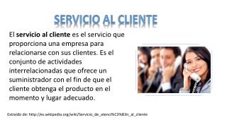 SERVICIO AL CLIENTE