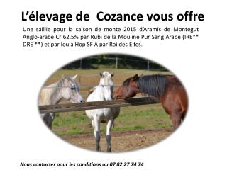 L’élevage de Cozance vous offre