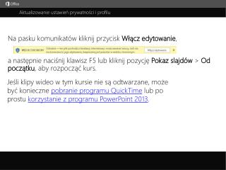 Aktualizowanie ustawień prywatności i profilu