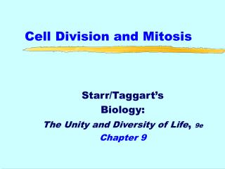 Cell Division and Mitosis