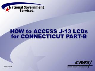 HOW to ACCESS J-13 LCDs for CONNECTICUT PART-B