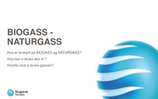 Biogass - naturgass