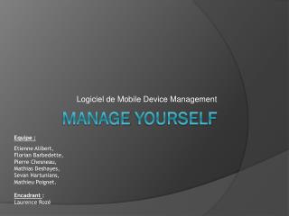 Manage Yourself