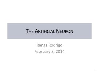 The Artificial Neuron