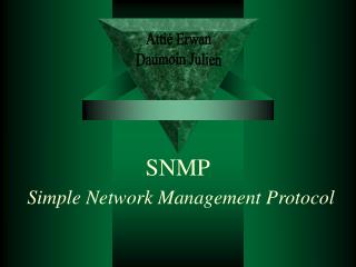 SNMP Simple Network Management Protocol