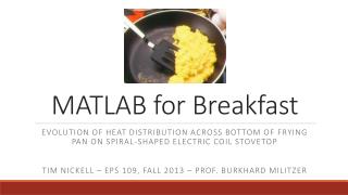 MATLAB for Breakfast