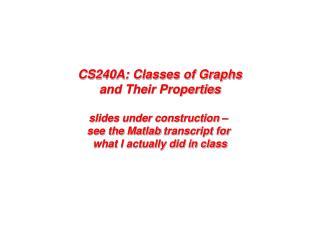 Some graph statistics (and Matlab tools)