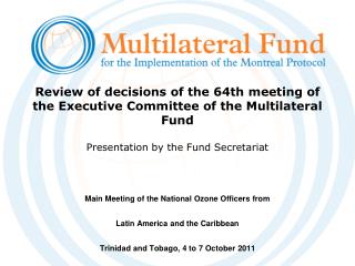 Main Meeting of the National Ozone Officers from Latin America and the Caribbean