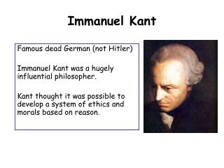 Immanuel Kant