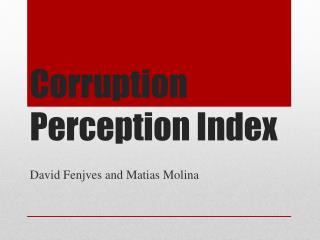 Corruption Perception Index