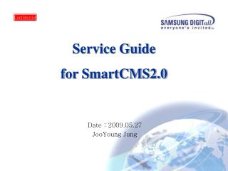 Service Guide for SmartCMS2.0