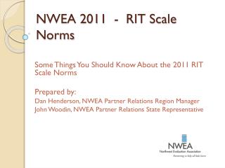 NWEA 2011 - RIT Scale Norms
