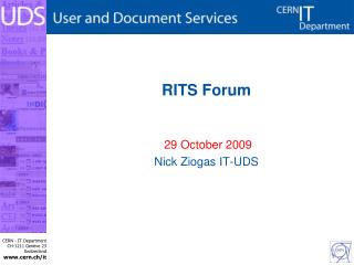 RITS Forum