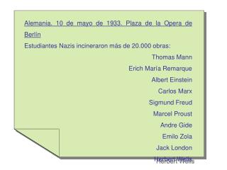 Alemania. 10 de mayo de 1933. Plaza de la Opera de Berlín