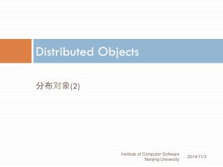 Distributed Objects