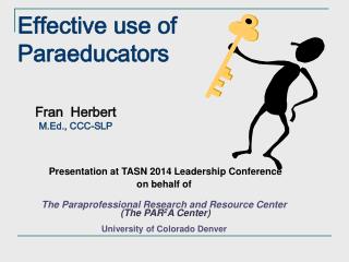 Fran Herbert M.Ed., CCC-SLP