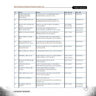 Buku Pedoman Akademik Fakultas Hukum UII