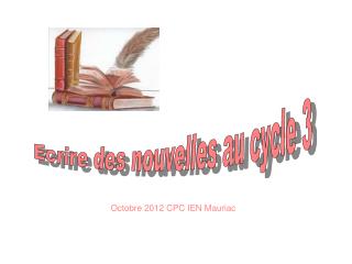 Octobre 2012 CPC IEN Mauriac