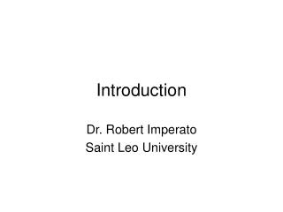 Introduction