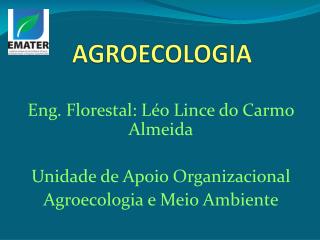 AGROECOLOGIA