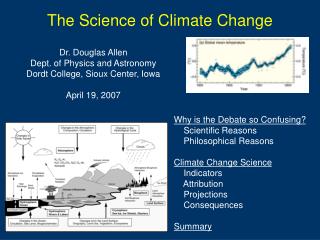 The Science of Climate Change