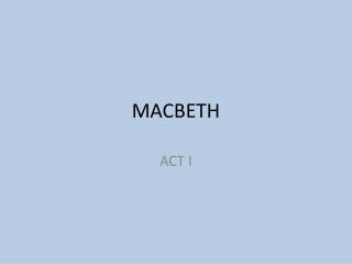 MACBETH