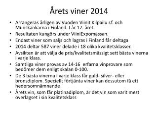 Årets viner 2014