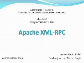 Apache XML-RPC