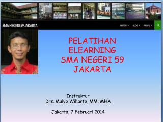 PELATIHAN ELEARNING SMA NEGERI 59 JAKARTA