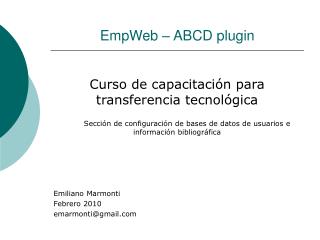 EmpWeb – ABCD plugin
