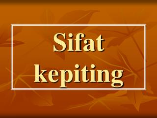 Sifat kepiting