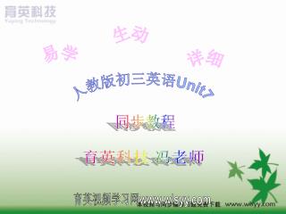 人教版初三英语 Unit7