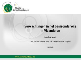 Verwachtingen in het basisonderwijs in Vlaanderen