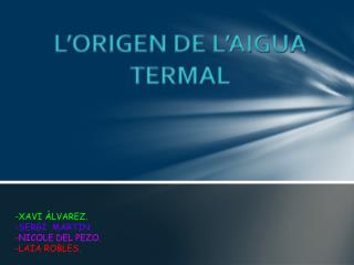 -XAVI ÀLVAREZ. -SERGI MARTIN. -NICOLE DEL PEZO. -LAIA ROBLES.