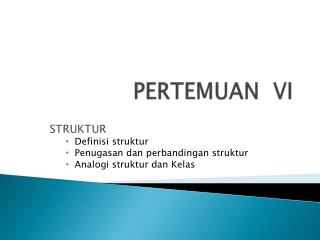 PERTEMUAN VI