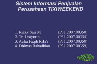 pengertian sistem informasi penjualan