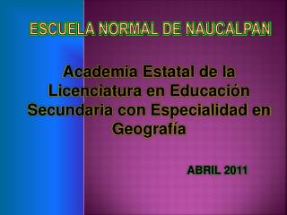 Escuela Normal de Naucalpan