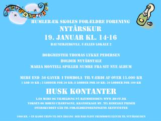 Humlebæk skoles forældre forening Nytårskur 19. januar kl. 14-16