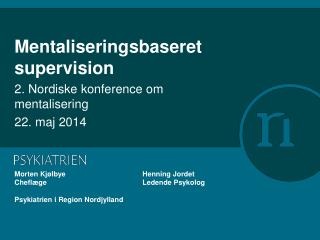Mentaliseringsbaseret supervision